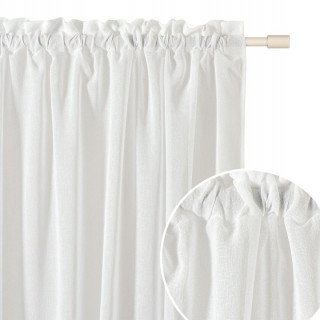 Biela záclona ROOM99 Sensia 200 × 260 cm