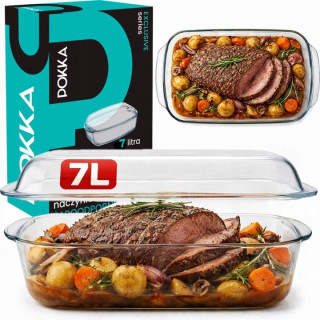 POKKA obdĺžniková žiaruvzdorná nádoba 7 l s pokrievkou