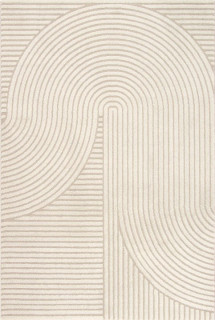 Béžový koberec the carpet Everest 140 × 200 cm s 3D vzorom