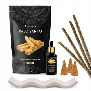 Súprava Palo Santo Aromaholik s bielou aromalampou Viro a olejom 30 ml
