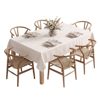 Krémový obrus Elegant 140 × 340 cm s úpravou proti škvrnám