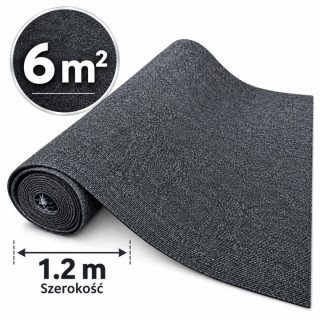 Tmavosivá samolepiaca kobercová krytina Eurodeco 6 m², 4,7 mm