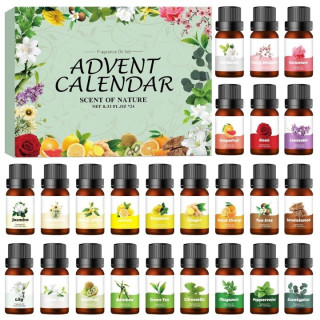 Adventný kalendár 24 vonných olejov po 10 ml