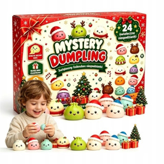 Adventný kalendár Dumpling Squishy s 24 hračkami