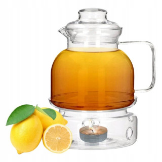 Termisil sklenený džbán s podhrievačom na čaj, 1,5 l