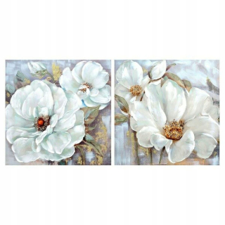 Obrázok DKD Home Decor Kvety (80 x 3 x 80 cm) (2 ks