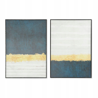 DKD Home Decor Painting Modern (2 kusy) (50 x 3