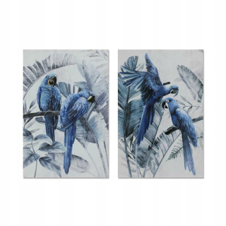 DKD Image Home Decor Tropical Parrot (60 x 2,5 x