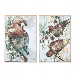 DKD Image Home Decor Tropical Parrot (83 x 4,5 x