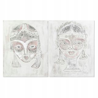 DKD Domáca dekorácia obrázka Colonial Face (80 x 3,7 x