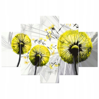 Tlačený obrázok 150x105cm Dandeline Triptych v żółków